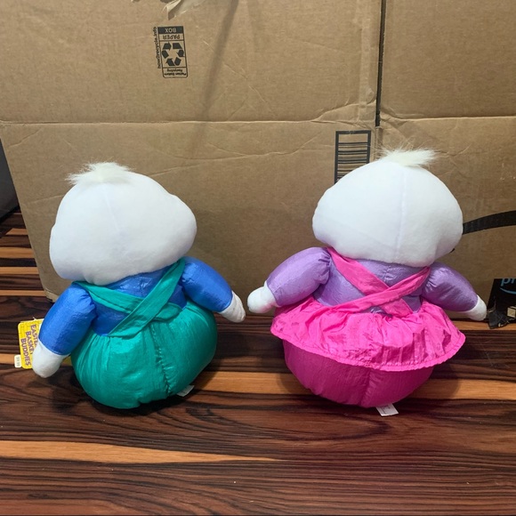 VTG 1994 Gibson Greetings Dudley Duck & Darcie Duck Easter Plush Stuffed Animals - Picture 6 of 14